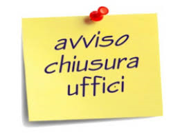 Chiusura uffici comunali dal 07 settembre al 20 settembre